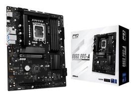 Mainboard|ASROCK|Intel B860 Express|LGA1851|ATX|Memory DDR5|Memory slots 4|1xHDMI|1xDisplayPort|1xAudio-In|1xAudio-Out|1xMicrophone|2xUSB 2.0|6xUSB 3.2|1xUSB-C|1xRJ45|B860PRO-A | B860 PRO-A