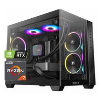 Kompiuteris "CYBER X3D MAX" | AMD Ryzen™ 7 7800X3D 8-Core | MSI B850M GAMING PLUS | 32GB DDR5 6000MHz | 2TB PCIe NVMe™ M.2 SSD | GeForce RTX™ 5070 Ti 16GB 3X OC DLSS 4 GDDR7 | 251252_b | RTX IT'S' ON, DLSS 4, Ray Tracing, Reflex 2, AI PC, NVIDIA Studio | Dovana RGB žaidimų klaviatūra ir pelė