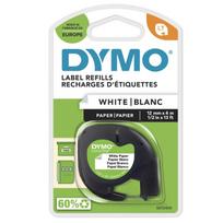 DYMO LetraTAG Tape / 12mm x 4m White / Paper