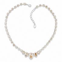 Vestuvinis vėrinys „Leonora (Golden Shadow)“ su Swarovski™ kristalais