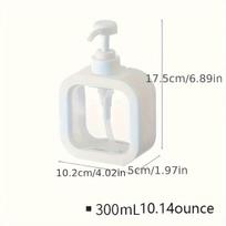 Skaidrus Spaudžiamas Butelis su Dozatoriumi, 300/500 ml – Praktiškas ir Pildomas Muilo ar Losjono Indas