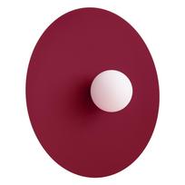 Bordo spalvos iš metalo sieninė lempa ø 50 cm AKE – Thoro