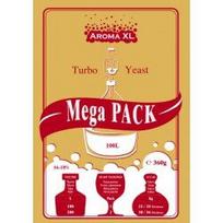 Turbo mielės distiliavimui AromaXL MegaPack 100L 18% (360g) - 10 vnt