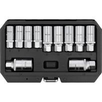 Yato smeigių ištraukimo rinkinys YT-06201, 11 vnt, 1/2 col, 3/8 col, plienas, plastikinis dėklas