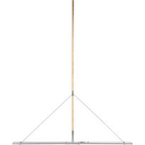 Vorel Grunto lygintuvas 35031, 150cm, 150cm, aliuminis, medinė rankena, juostinis