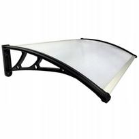 Stogelis virš durų Metal-gum, 100x60 cm, juodas