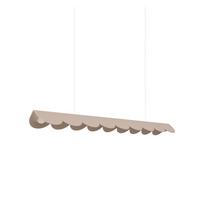 Taupe spalvos iš aliuminio kabantis šviestuvas LED BISCUIT – Thoro