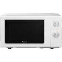 Amica mikrobangų krosnelė MMF20M3W 1196012, 20 l, 700 W, 1150 W, 24.5 cm, mechaninis valdymas, grilis, atšildymas, laikmatis