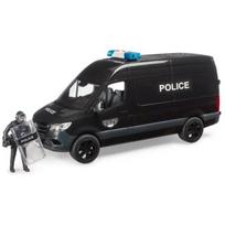 Bruder transporto priemonė MB Sprinter policija BR-02685, 43.5cm, 18.5cm, 16.3cm, 4 metai, plastikas, juoda, durys, skydas