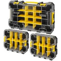 Stanley įrankių dėžė FMST61150-1, 45cm x 14cm x 22.5cm, 3 vnt., nuimami pertvaros, permatomas dangtis, nešimo rankena