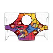 Awtools Futbolo vartai AW65007, 245x155x80cm, 22x1,0mm, 10x10, su taikiniu, nešiojami, žolei