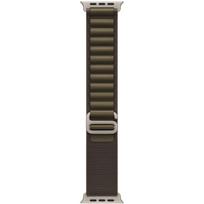 APPLE 49mm Dark Olive Alpine Loop - Small - Natural Titanium Finish | Apple