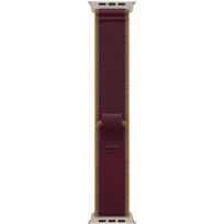 Apple Išmaniojo laikrodžio apyrankė MK8G4ZM/A, 49mm, bordo, S/M 130-180mm, 60% perdirbto nailono, natūralaus titano apdaila