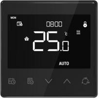 Fibaro termostatas WARM-CONTROL BLACK, 868.4MHz, 869.8MHz, Z-Wave Plus V2, belaidis, montuojamas ant sienos, drėgmės jutiklis