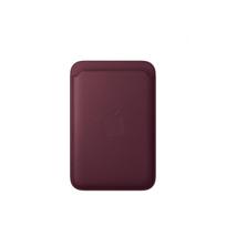 Apple iPhone FineWoven piniginė su MagSafe MK9H4ZM/A, bordo, 3 kortelės, Find My, magnetinė, mikro-twill audinys