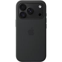 Apple silikono dėklas iPhone 18 Pro su MagSafe MK8Y4ZM/A, juodas, mikropluošto pamušalas, Camera Control, Qi2 25W