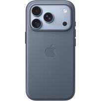 Apple iPhone 18 Pro TechWoven dėklas su MagSafe MKD54ZM/A, Chambray mėlyna, magnetai, Qi2 25W, TPU šonai, aliuminio mygtukai