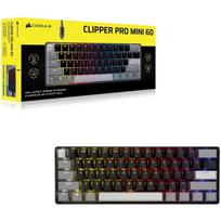 Corsair Clipper Pro Mini 60 CH-979101J-NA žaidimų klaviatūra, 60%, Hall Effect, 8000Hz, RGB, juoda, QWERTY US