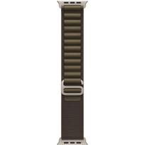 APPLE 49mm Dark Olive Alpine Loop - Medium - Natural Titanium Finish | Apple