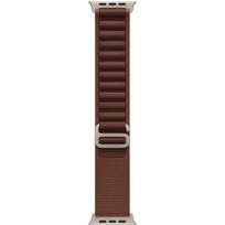 APPLE 49mm Burgundy Alpine Loop - Medium - Natural Titanium Finish | Apple