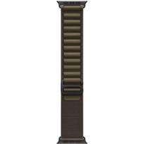 APPLE 49mm Dark Olive Alpine Loop - Medium - Black Titanium Finish | Apple