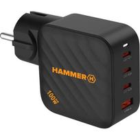 Hammer įkroviklis AKC001485, 100W, juodas, RapidCharge