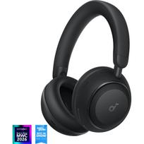 Anker Soundcore ausinės Space 2 D1402G11, 40mm, 50-70h, ant ausų, mikrofonas, triukšmo slopinimas, belaidės, Jet Black
