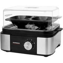 Gastroback kiaušinių viryklė 42803 Easycook 6 Smart, 400W, 6 kiaušiniai, 30 min laikmatis, 3 kietumo lygiai, garinimo įdėklas