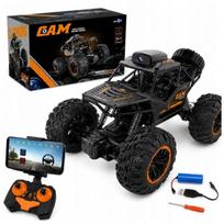 Madej RC visureigis su kamera 014345, 20,5x12x14cm, 3,7V akumuliatorius, USB įkrovimas, pultas su telefono laikikliu, guma