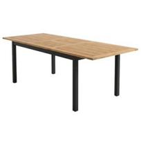 Besk sodo stalas 9152508, 180x90x74cm, 240cm, akacijos mediena, metalinis rėmas, rudas, FSC, reguliuojamas ilgis