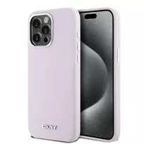 DKNY DKHMP14XSMCHLP iPhone 14 Pro Max 6.7" pink hardcase with Liquid Silicone and Small Metal Logo, MagSafe