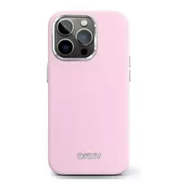 DKNY IPhone 16 Pro 6.3" pink hardcase with Liquid Silicone and Small Metal Logo, MagSafe