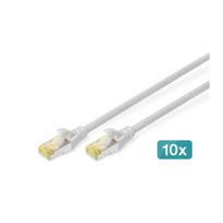 Digitus  | CAT 6A S/FTP patch cable, 10 pieces | DK-1644-A-010-10 | S/FTP | Gray | DK-1644-A-010-10 | 4016032468974