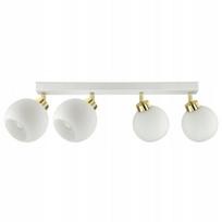 Kabamasis lubinis šviestuvas „White Glass BG4“ su baltais stikliniais gaubtais, LED E27