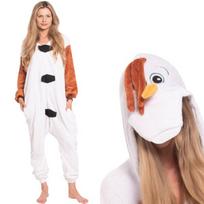Moteriška Vientisa Pižama Kigurumi Kombinezonas Onesie Sniego Senis Olafas 145-155 Cm S, S