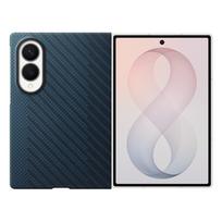 SAMSUNG Carbon Magnet Case for Galaxy Z Fold 8 compatible with MagSafe + 2 anti-reflective films - navy blue