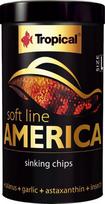 Pašaras visaėdėms ir mėsėdėms Amerikos žuvims Soft Line America L, 250 ml