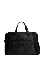 Tommy Hilfiger - Th Corp Texture Duffle - Sportinis krepšys - Juoda