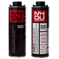 NHOU® Skaidrios ir juodos antikorozinės alyvos dangos rinkinys – 2 × 1L