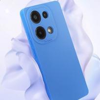 Išmaniojo telefono dėklas - AVIZAR - Xiaomi Redmi Note 13 Pro 4G - Silikoninis matinio tipo - Sustiprinta kameros apsauga - Mėlynas