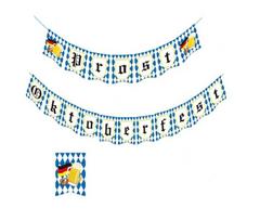 Oktoberfest vėliava Girland 150 cm bavariško stiliaus