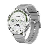 22 mm nailono / sintetinės odos dirželis, pilkos spalvos, skirtas „Huawei Watch GT4“