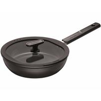 1075529 FISKARS ŠEFO KEPTUVĖ 26 CM (2,8 L) SU NEPRIDEGANČIA DANGA IR KIETU DANGČIU