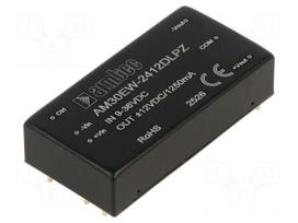Converter: DC/DC | 30W | Uin: 9÷36VDC | Uout: 12VDC | Uout2: -12VDC | THT