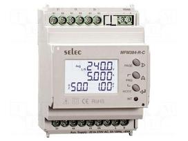 Meter: network parameters | for DIN rail mounting | LCD | 300V