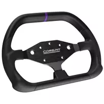 CONSPIT DX320 D formos vairas su 320 mm Alcantara rankena, anglies pluoštu ir RGB apšvietimu