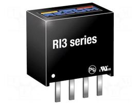 Converter: DC/DC | 3W | Uin: 10.8÷13.2VDC | Uout: 9VDC | Iout: 333mA