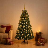 Dirbtinė Kalėdų eglutė su burbulais 120 cm 150 LED Šilta balta