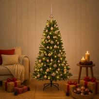 Dirbtinė Kalėdų eglutė su burbulais 120 cm 150 LED Šilta balta