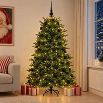 Dirbtinė kalėdinė eglutė su rutuliuku 180 cm 300 LED